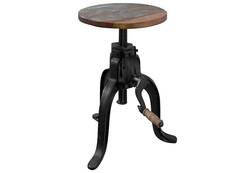 Massivmoebel24 Hocker (Hocker Altholz 35x35x45 mehrfarbig lackiert INDUSTRI günstig online kaufen