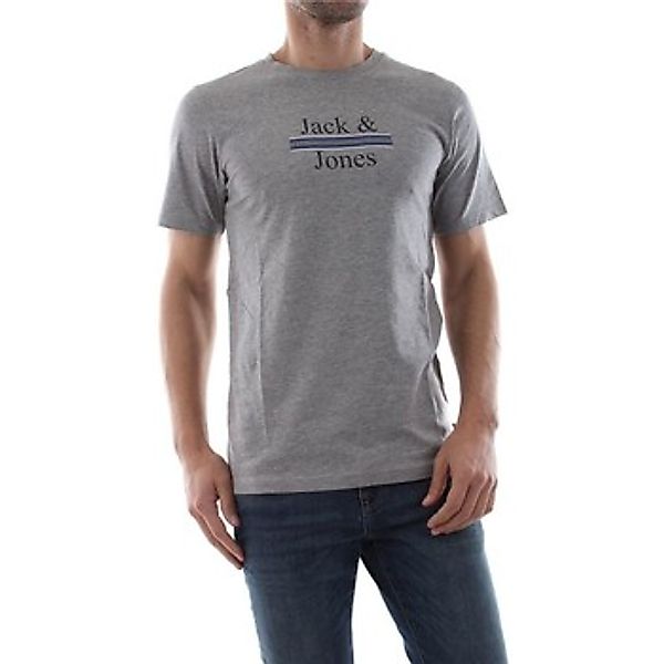 Jack & Jones  T-Shirts & Poloshirts 12150263 ART MARWA-LIGHT GREY günstig online kaufen