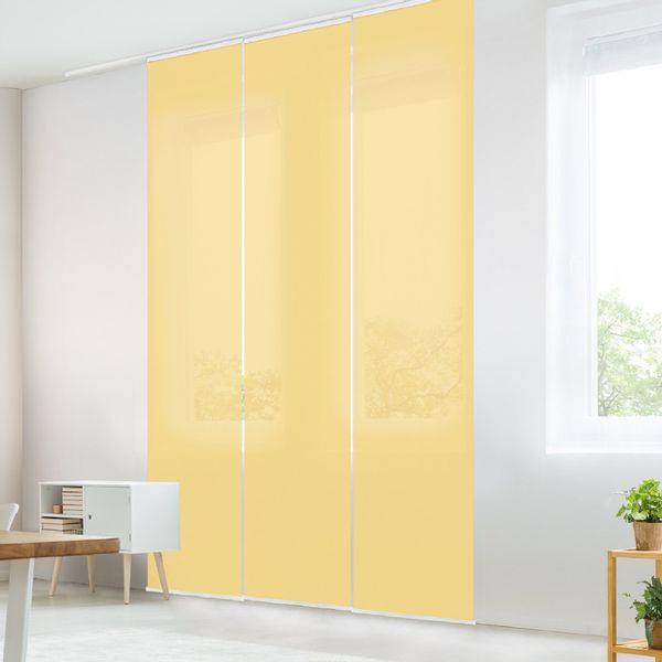 Bilderdepot24 Schiebegardine modern Flächenvorhang blickdicht Honig, günstig online kaufen
