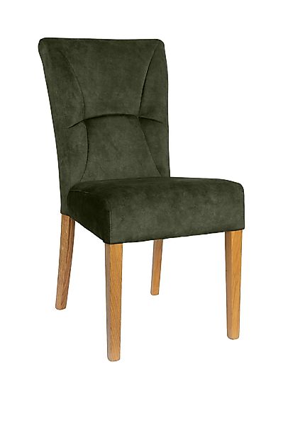 Home affaire 4-Fußstuhl "Henry", (Set), 2 St., Samtvelours, Sitz und Rücken günstig online kaufen