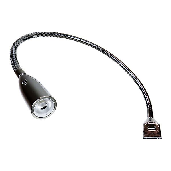 kalb Flexible LED Bettleuchte Silbergrau Warmweiß Leseleuchte Mit Integrier günstig online kaufen