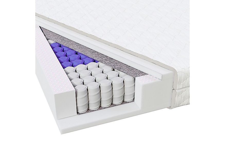 Taschenfederkernmatratze MEDIC PLUS, MSS e.K., 21 cm hoch, Tonnentaschenfed günstig online kaufen