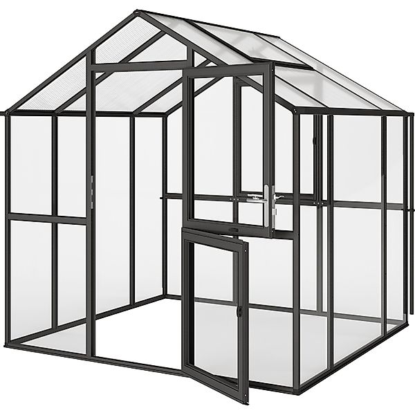KGT Gewächshaus Aptasia III s Anthrazit-Grau 5,06 m² günstig online kaufen