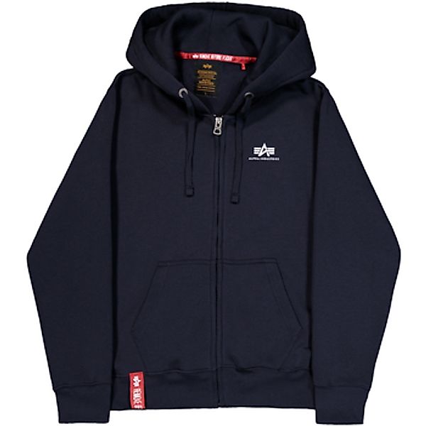 Alpha Industries  Sweatshirt Basic Zip Hoodie Small Logo - rep.blue günstig online kaufen