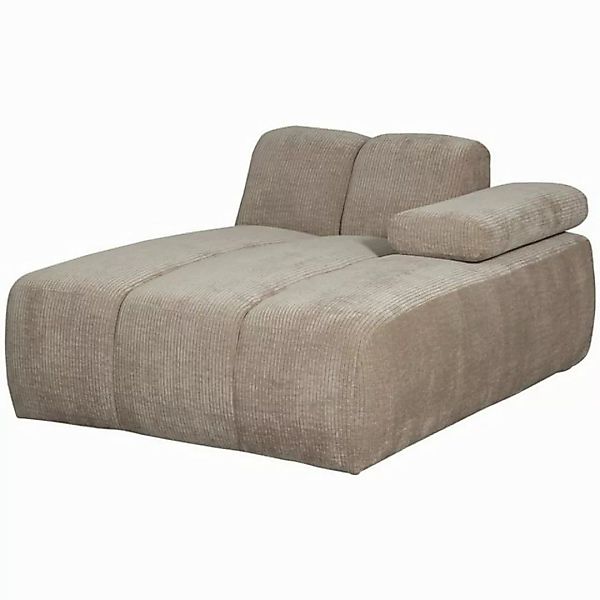 WOOOD Sofa Modulsofa Mojo Flachcord Chaiselongue-Rechts, Sand günstig online kaufen