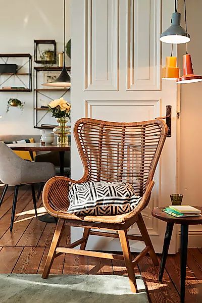 TOM TAILOR HOME Sessel »T-RATTAN ARMCHAIR« Rattanarmlehnstuhl mit Teakholzg günstig online kaufen