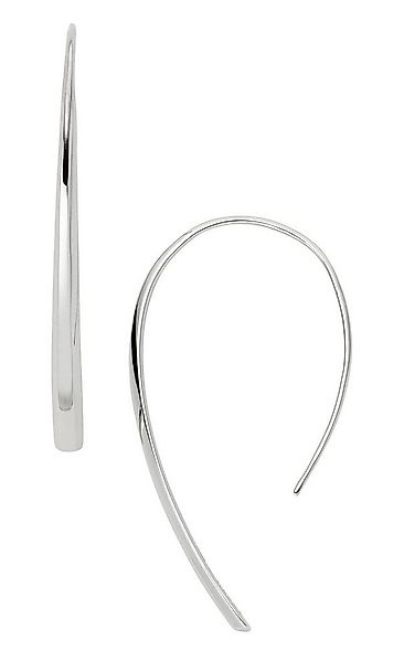 Fossil Paar Ohrhaken Schmuck Edelstahl Ohrringe Bevel Hoop Fashion günstig online kaufen