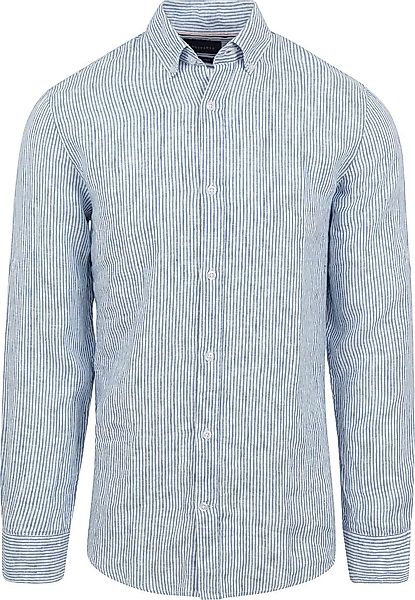 Suitable Hemd Leinen Streifen Hellblau - Größe XXL günstig online kaufen