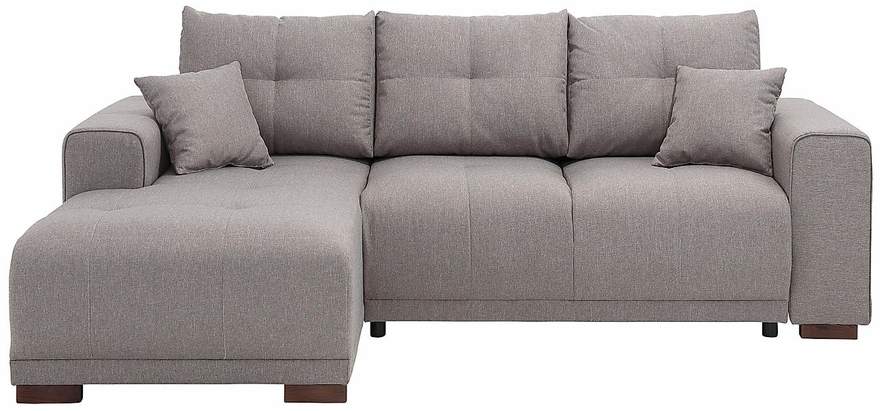 Home affaire Ecksofa "Viborg L-Form", mit Regal in der Armlehne, wahlweise günstig online kaufen