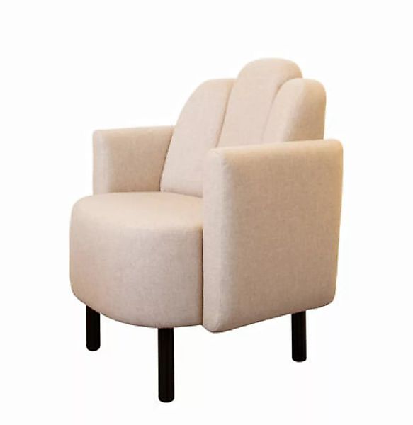 Gepolsterter Sessel Martine textil beige / Stoff - Maison Sarah Lavoine - B günstig online kaufen