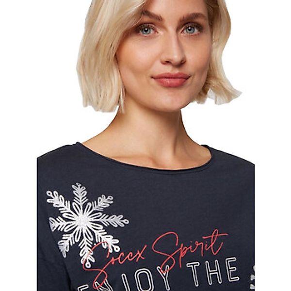 Soccx  Langarmshirt Langarmshirt Into The Blue Longsleeve günstig online kaufen