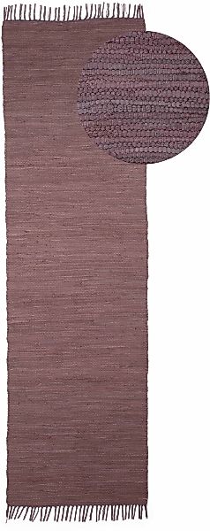 OTTO home Teppich "Handweb Uni, Wendeteppich" rechteckig 5 mm Höhe Fleckerl günstig online kaufen