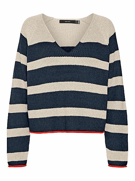 Vero Moda V-Ausschnitt-Pullover VMFABULOUS LS V-NECK günstig online kaufen