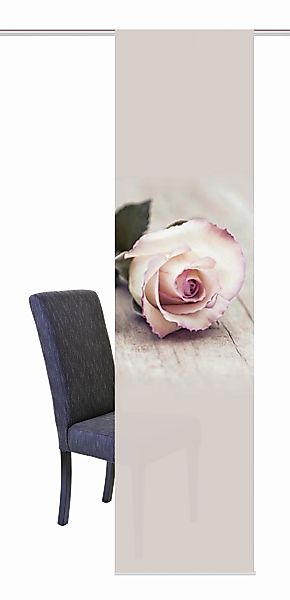 HOME WOHNIDEEN Schiebegardine ROSY, Klettband (1 günstig online kaufen