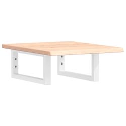 vidaXL Badezimmerspiegelschrank Waschtischplatte mit Halterung Stahl günstig online kaufen