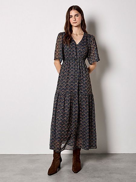 Apricot Chiffonkleid günstig online kaufen