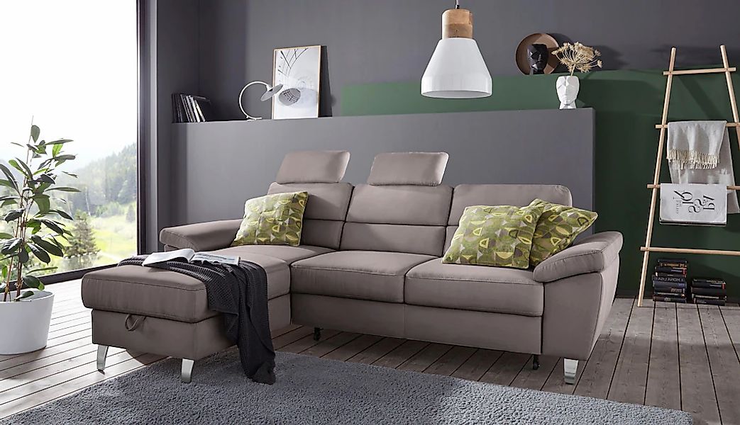 sit&more "Sorano L-Form" wahlweise mit Bettfunktion und Bettkasten günstig online kaufen