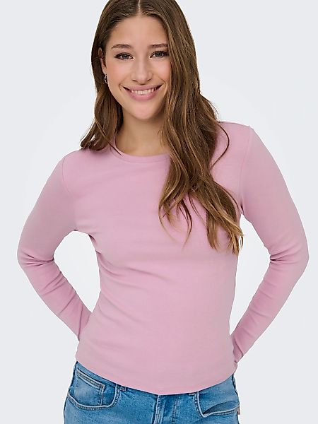ONLY Langarmshirt "ONLRILEY O-NECK L/S TOP JRS" günstig online kaufen