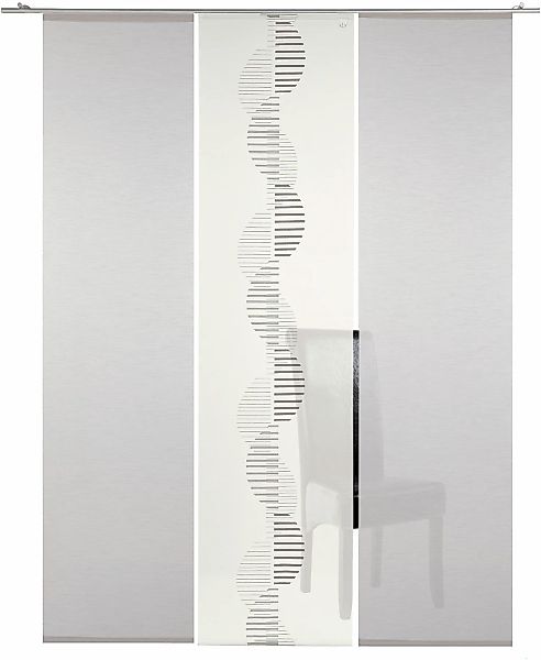 Neutex for you Schiebegardine "Indie" Paneelwagen 3 Stk. tlg. moderne Natur günstig online kaufen