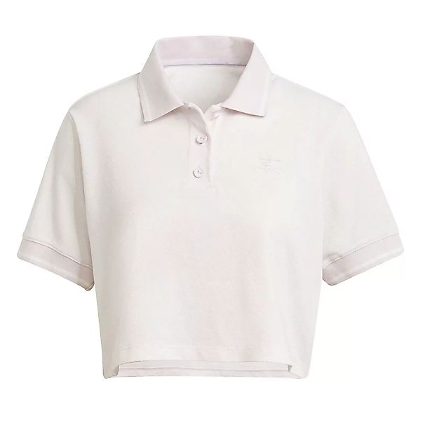 adidas Originals – Tennis Luxe – Kurz geschnittenes Polohemd mit Logo in Pe günstig online kaufen