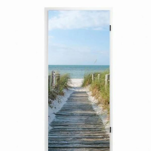 nikima Türbild TB-04 selbstklebendes Türbild – Ostseeweg (16,66 €/m²) Klebe günstig online kaufen
