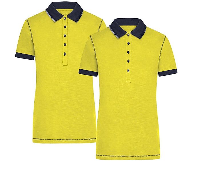 James & Nicholson Poloshirt Doppelpack Damenpoloshirt günstig online kaufen
