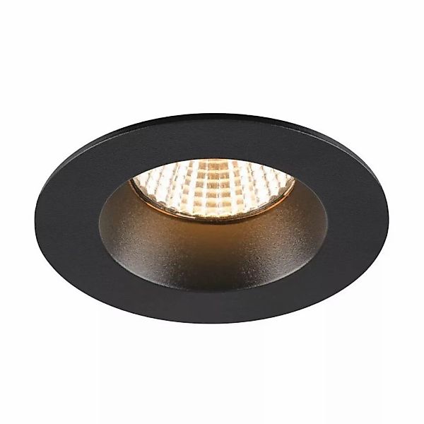 LED Deckeneinbauleuchte New Tria in Schwarz 8,6W 370lm IP65 günstig online kaufen