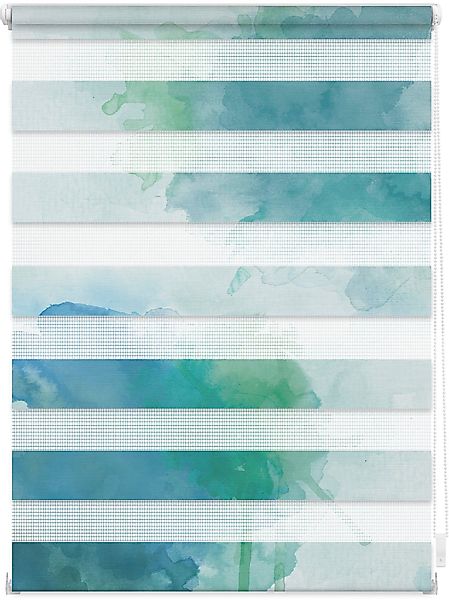 LICHTBLICK ORIGINAL Doppelrollo »Duo Rollo Motiv Aquarell« Lichtschutz ohne günstig online kaufen