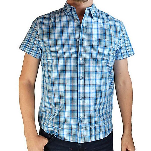 Wrangler 1 Kurzarmhemd Mit Tasche L Cerulean Blue günstig online kaufen