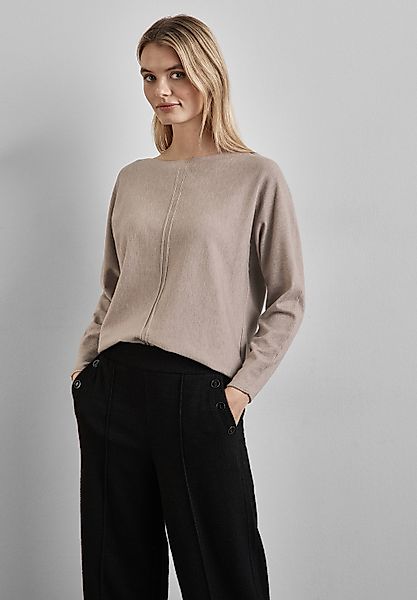 STREET ONE Strickpullover mit U-Boot-Ausschnitt günstig online kaufen