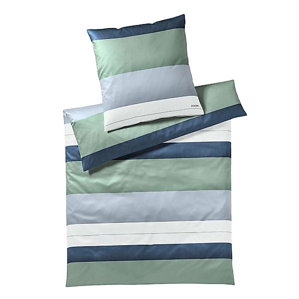 JOOP! Comfort Satin Bettwäsche Purity 4073-4 Streifen Mint 135x200 günstig online kaufen