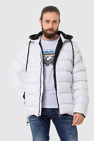 Cipo & Baxx Winterjacke "Winterjacke", mit Kapuze, im unifarbenen Look günstig online kaufen