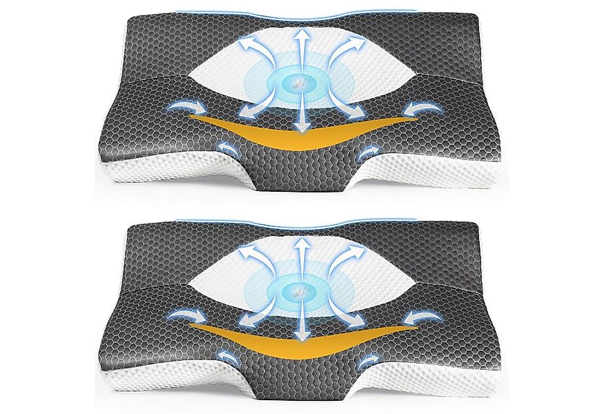 Esun Kopfkissen Kopfkissen, Ergonomisches Memory Foam Kissen, Nackenkissen, günstig online kaufen