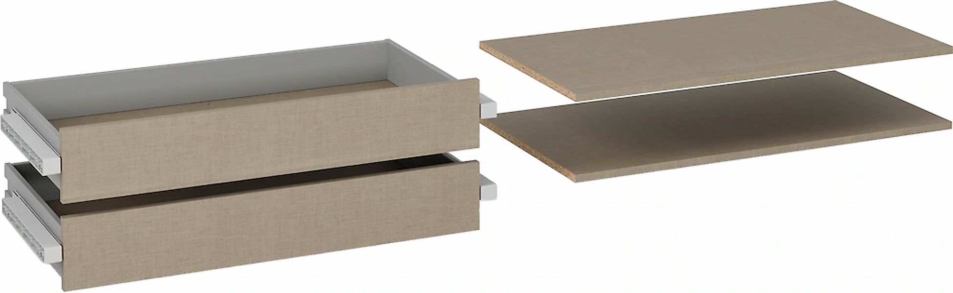 rauch 2 Schubladeneinsätze mit 2 Fachböden 88 cm für Drehtürenschränke günstig online kaufen