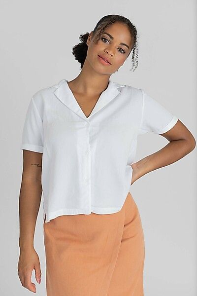 Kurze Shirtbluse Kaya Aus 100% Tencel günstig online kaufen