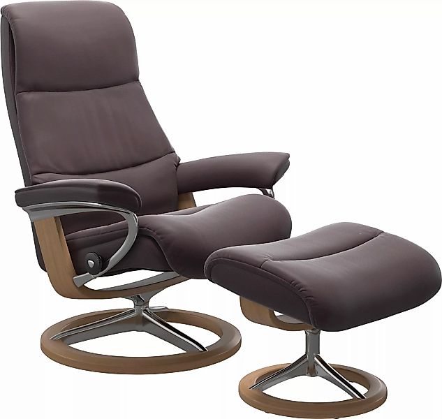 Stressless Relaxsessel "View", (Set, Relaxsessel mit Hocker), mit Signature günstig online kaufen