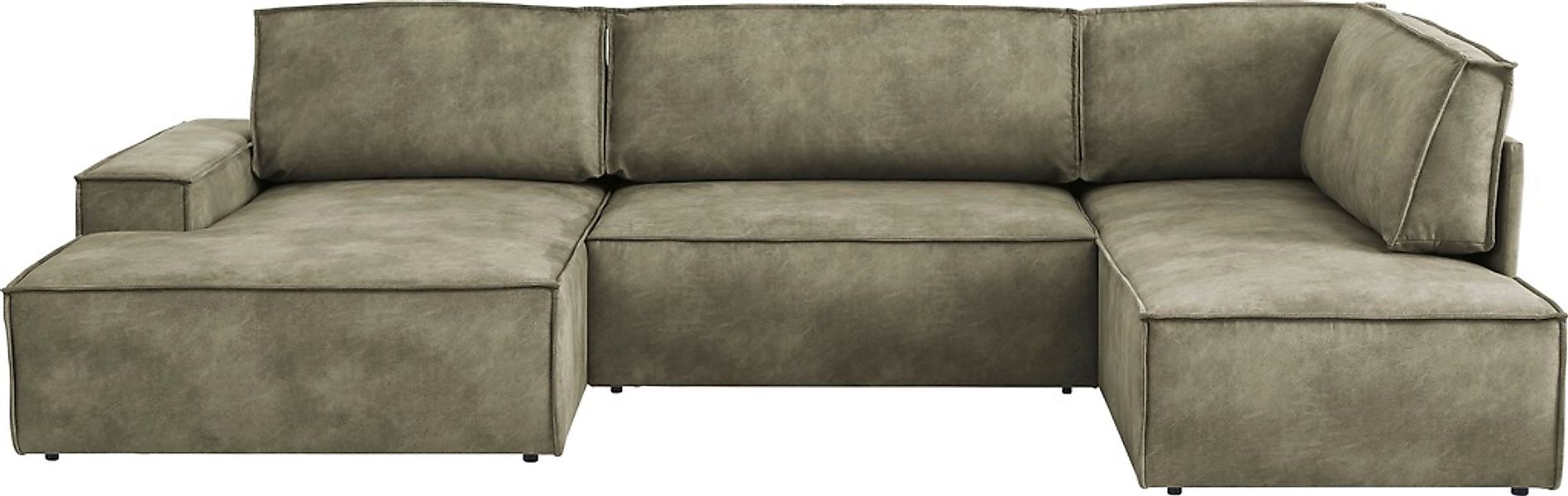 Home affaire Wohnlandschaft "SHERWOOD 329 cm, U-Form, Schlafsofa," Schlaffu günstig online kaufen