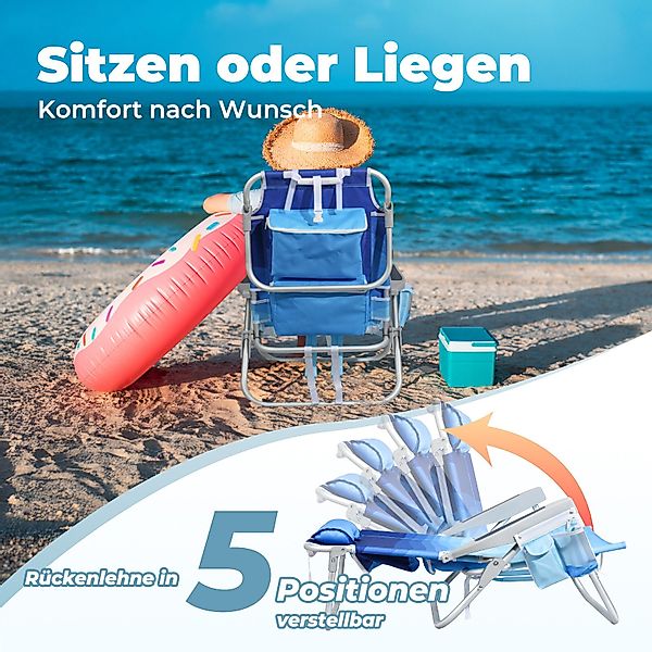 HOMECALL Klappstuhl Strandstuhl Leicht Klappbar Camping, günstig online kaufen
