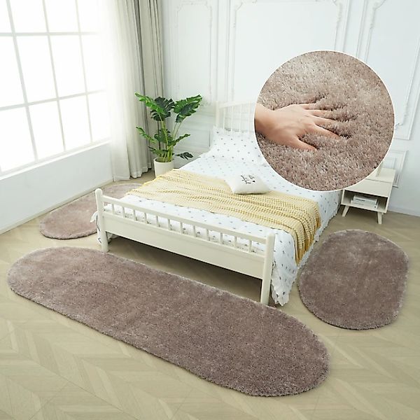 Bruno Banani Hochflor-Bettumrandung »Dana Teppich, Kundenliebling« Höhe 30 günstig online kaufen