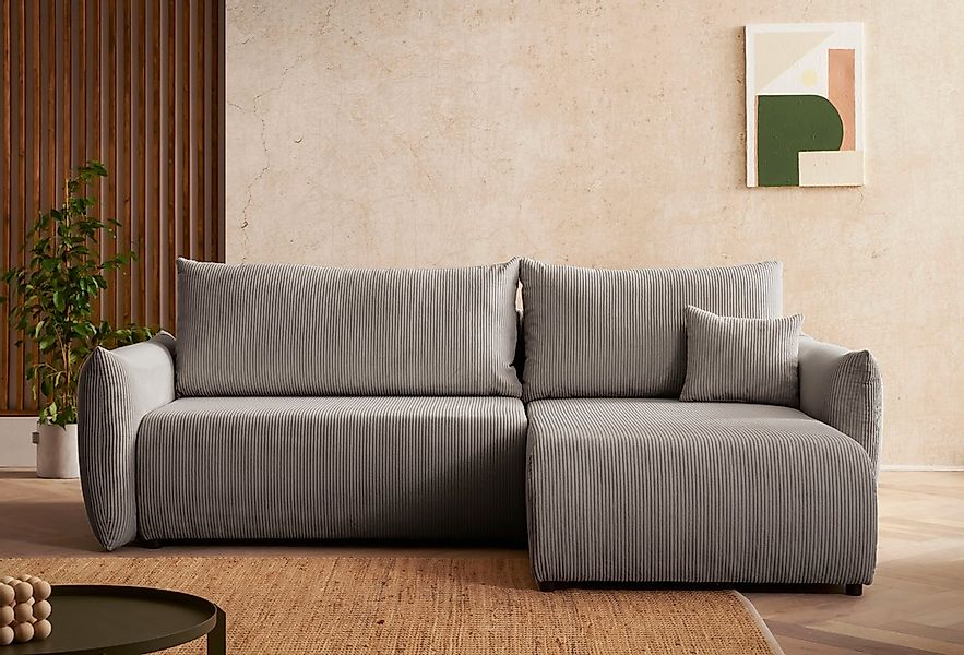 INOSIGN Ecksofa "MAVAS Schlafsofa mit Bettkasten, L-Form,", ca.257/127cm (L günstig online kaufen