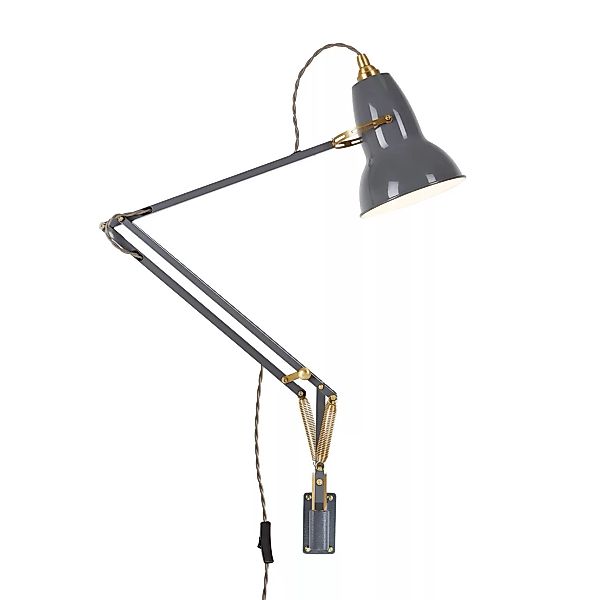 Anglepoise - Original 1227 Brass Lampe mit Wandhalterung - elefantengrau/Bx günstig online kaufen