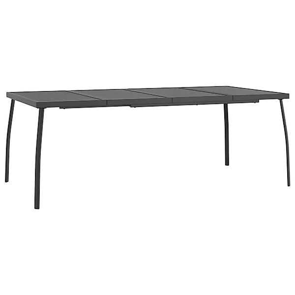 vidaXL Gartentisch Anthrazit 200x100x72 cm Stahlgitter 362735 günstig online kaufen