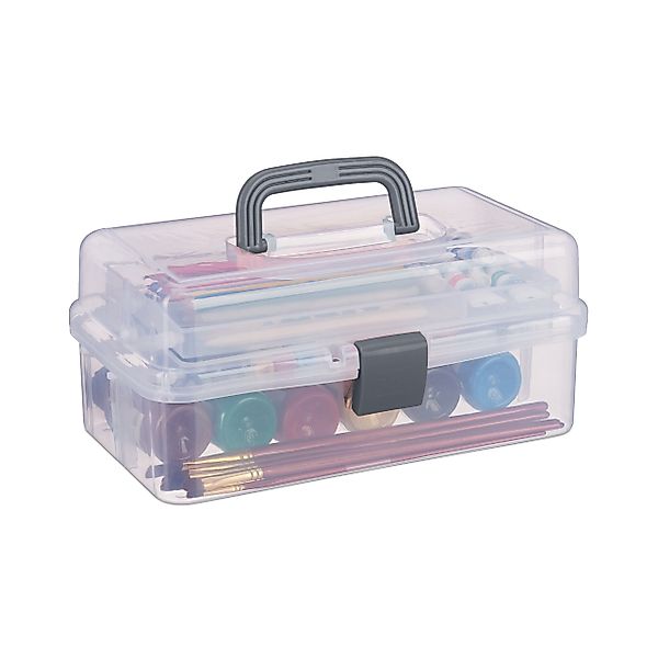 relaxdays Aufbewahrungsbox mit 9 Fäch, Grau günstig online kaufen