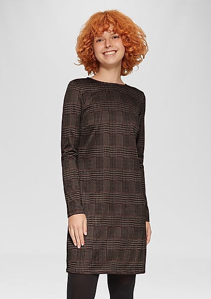 QS Minikleid Kurzes gemustertes Kleid aus günstig online kaufen