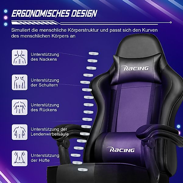 Hiazurm Gaming-Stuhl Gaming Stuhl, Bürostuhl Ergonomisch, günstig online kaufen