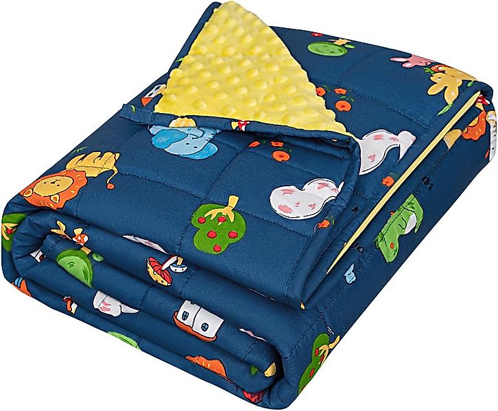 Woltu Gewichtsdecke, 4,5kg Entspannungsdecke mit Glasperlen, Baumwolle Bett günstig online kaufen