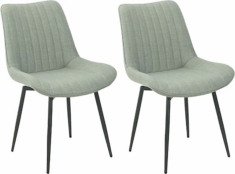 HELA Drehstuhl »Vierfußstuhl BERGEN«, (Set), 2 St., Webstoff, Esszimmerstuh günstig online kaufen