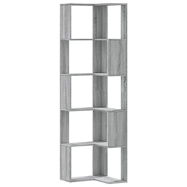 vidaXL Bücherregal 5 Böden Grau Sonoma 50x50x179 cm Holzwerkstoff 852587 günstig online kaufen