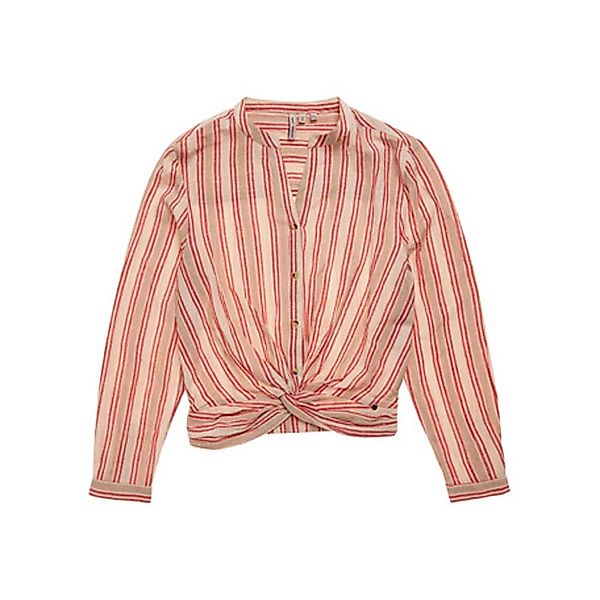 Superdry Dana Twist Langarm Bluse M Pink Stripe günstig online kaufen