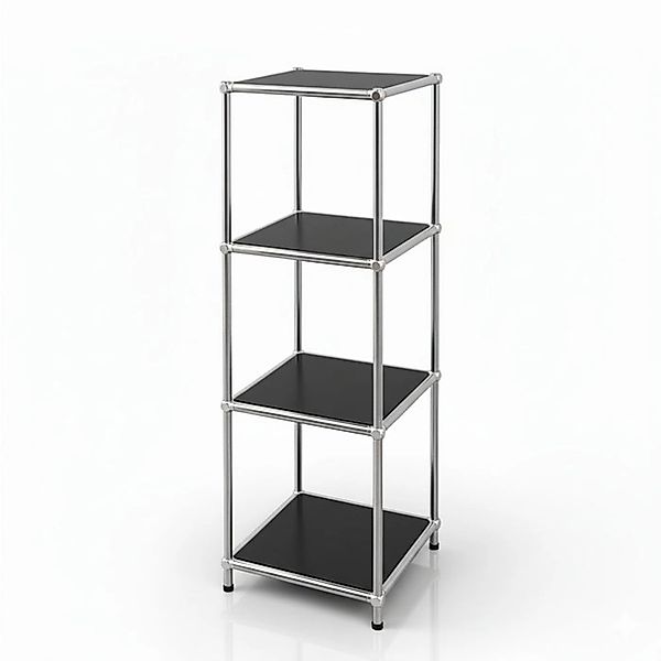 Floordirekt Metallregal Concept Epure MK-005 Verchromt 30 x 30 x 95 cm Schw günstig online kaufen
